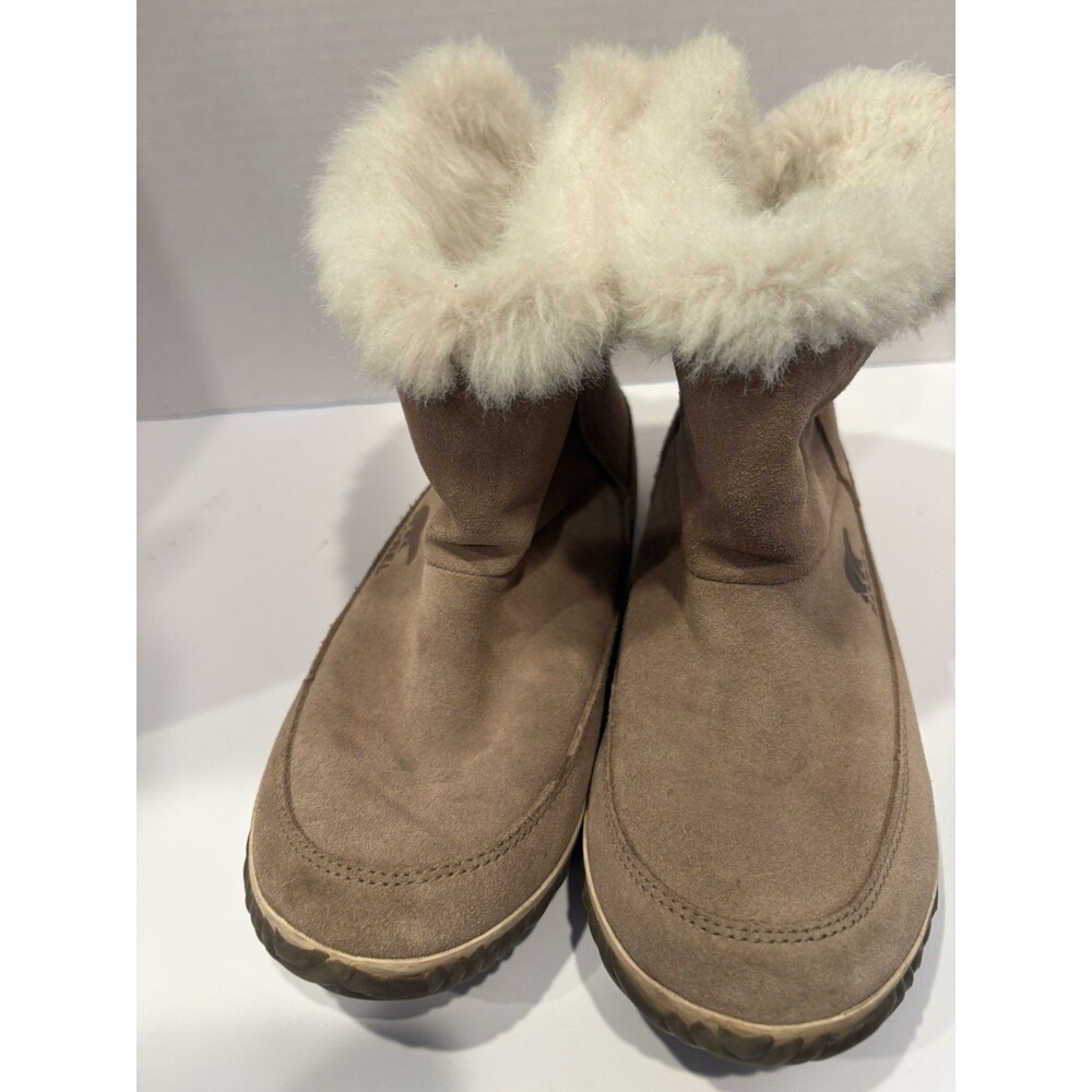 Sorel Out N About Bootie Suede Faux Fur Lining Gray Women’s Size 7 NL3073-061